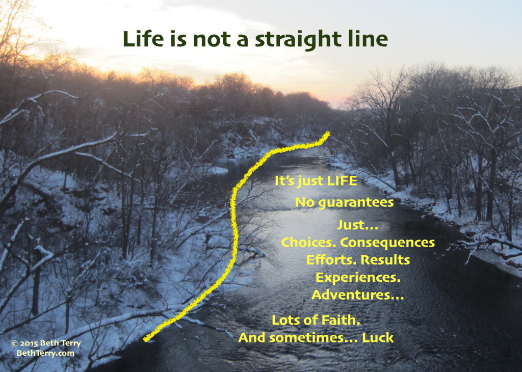 Life is not a straight line