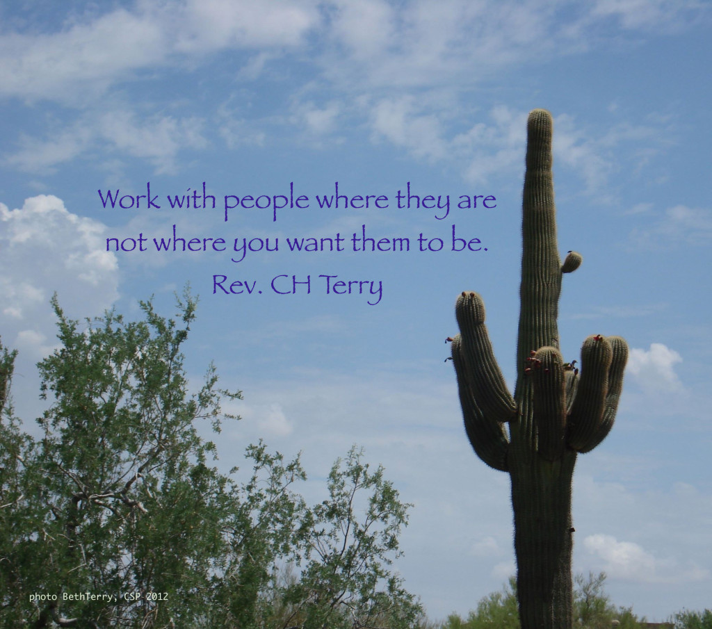 work with people where they are